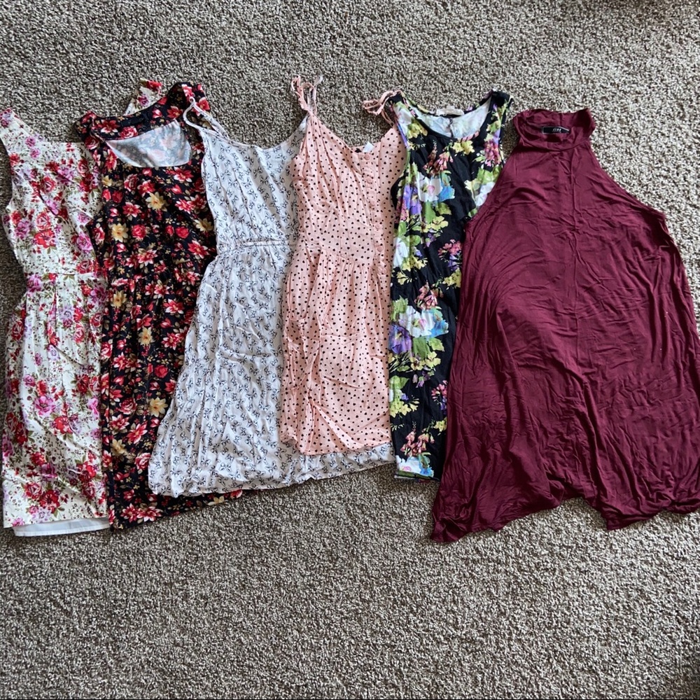 BIG LOT of dresses mini maxi rompers tops XS/S
